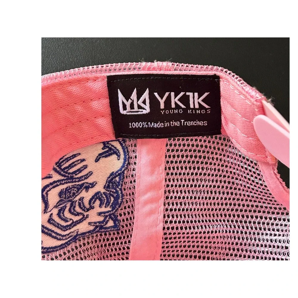YKIK Young Kings TSU Tennessee State University Tigers Trucker Hat Pink Snapback